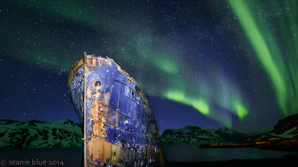 Abandoned herring oil transport ship. Djupavik, Iceland.
