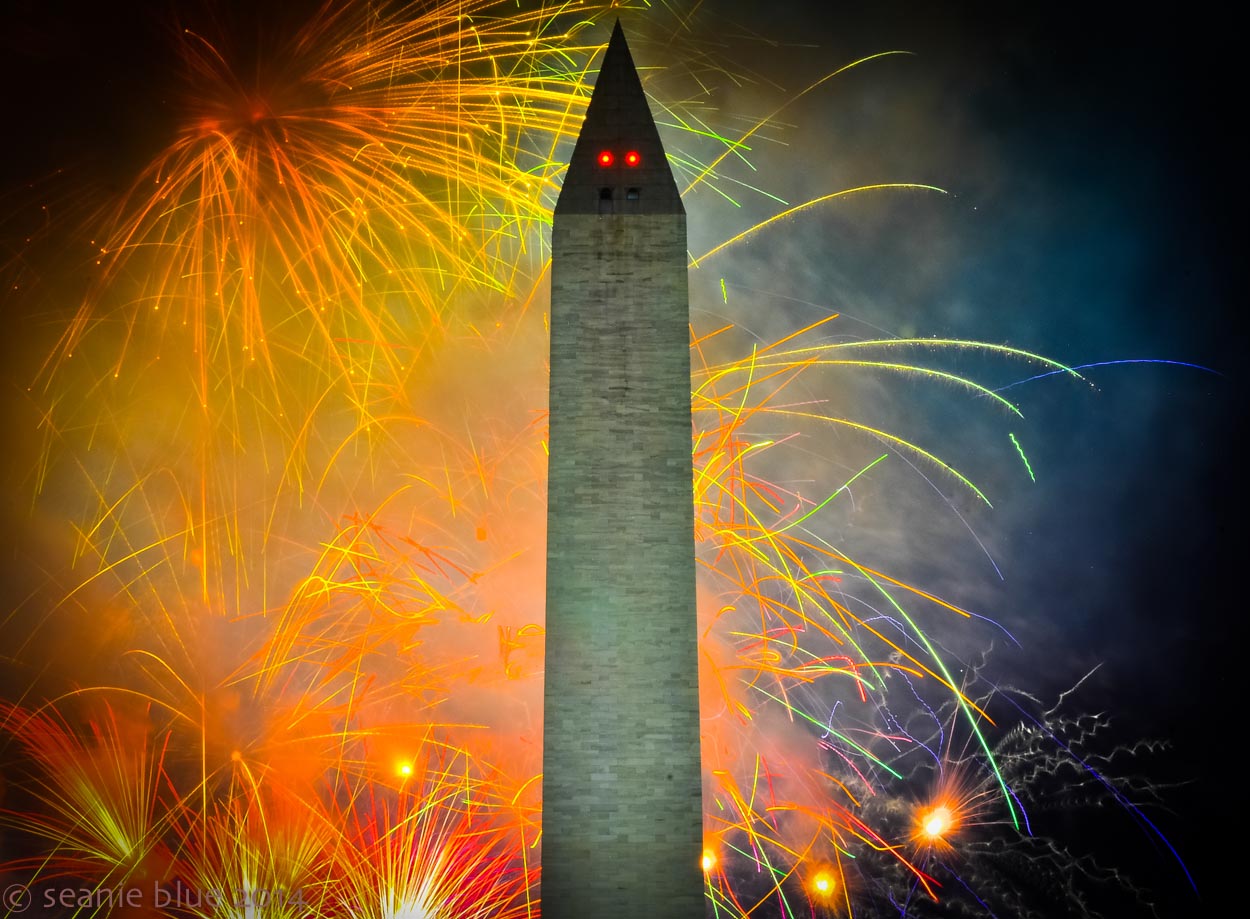 Fireworks, the Mall.