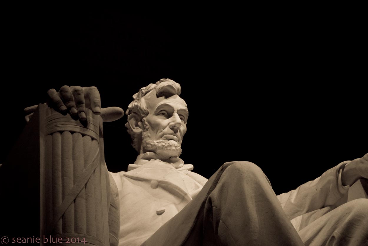 Finally, a monument, but shot imprecisely, intimately, without sense of the surrounding memorial.