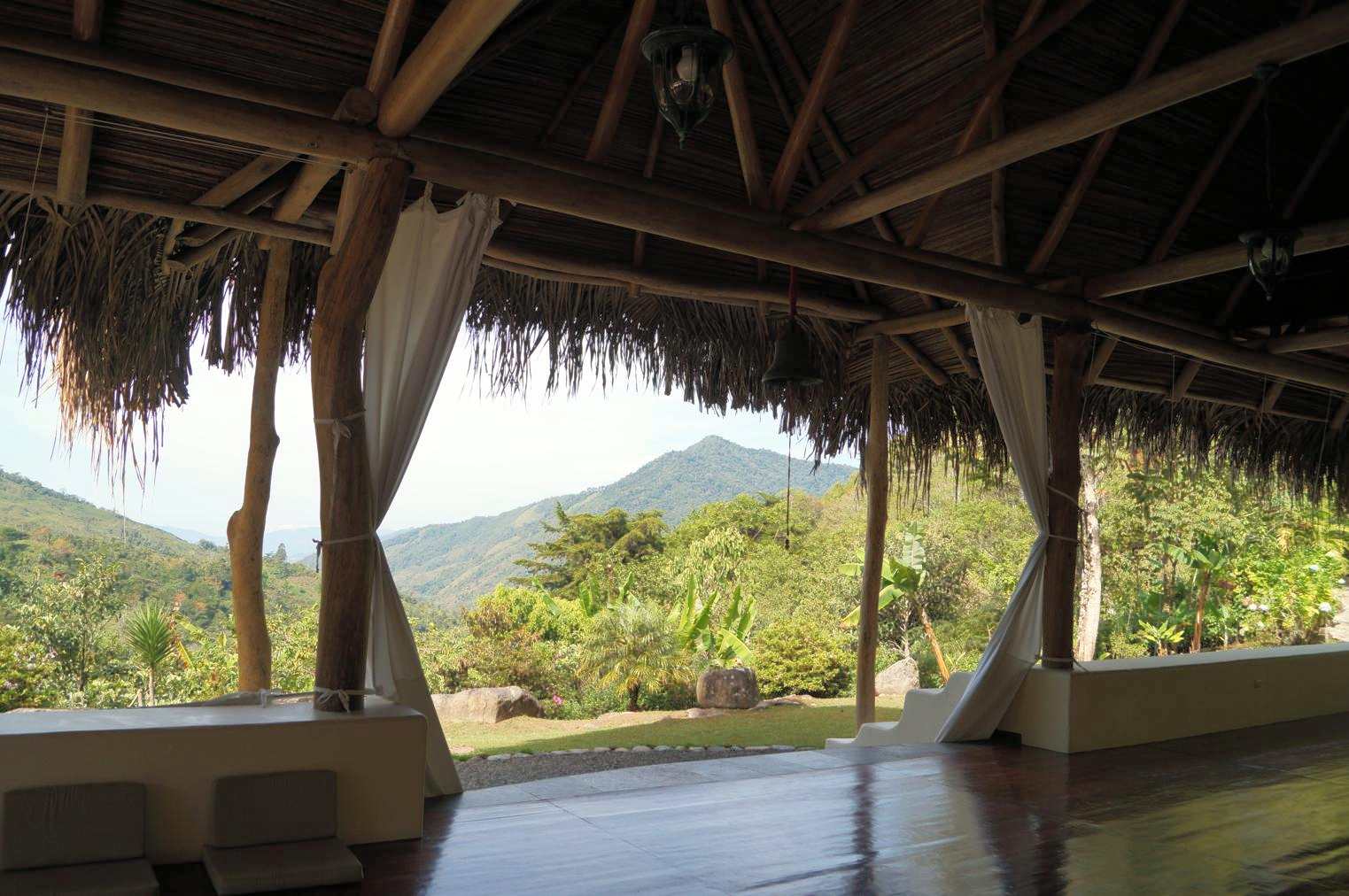 View from inside the Practice Temple. 