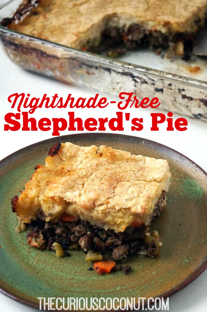 Nightshade-free, dairy-free shepherd's pie (autoimmune paleo) TheCuriousCoconut.com