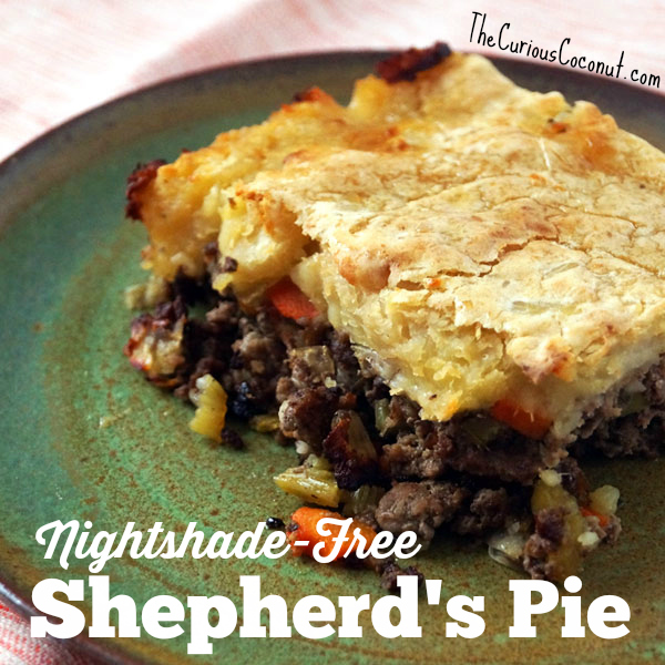 Nightshade-free, dairy-free shepherd's pie