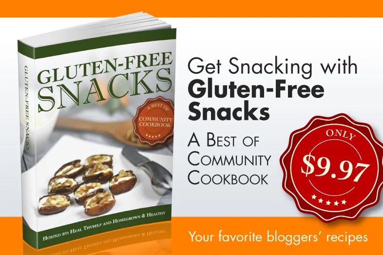 Gluten Free Snacks Community Cookbook - 34 #paleo #realfood #snacks recipes! TheCuriousCoconut.com