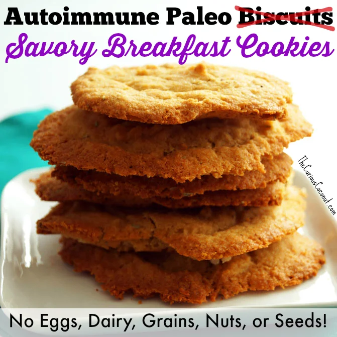Autoimmune Paleo Savory Breakfast Cookies (aka flattened biscuits)
