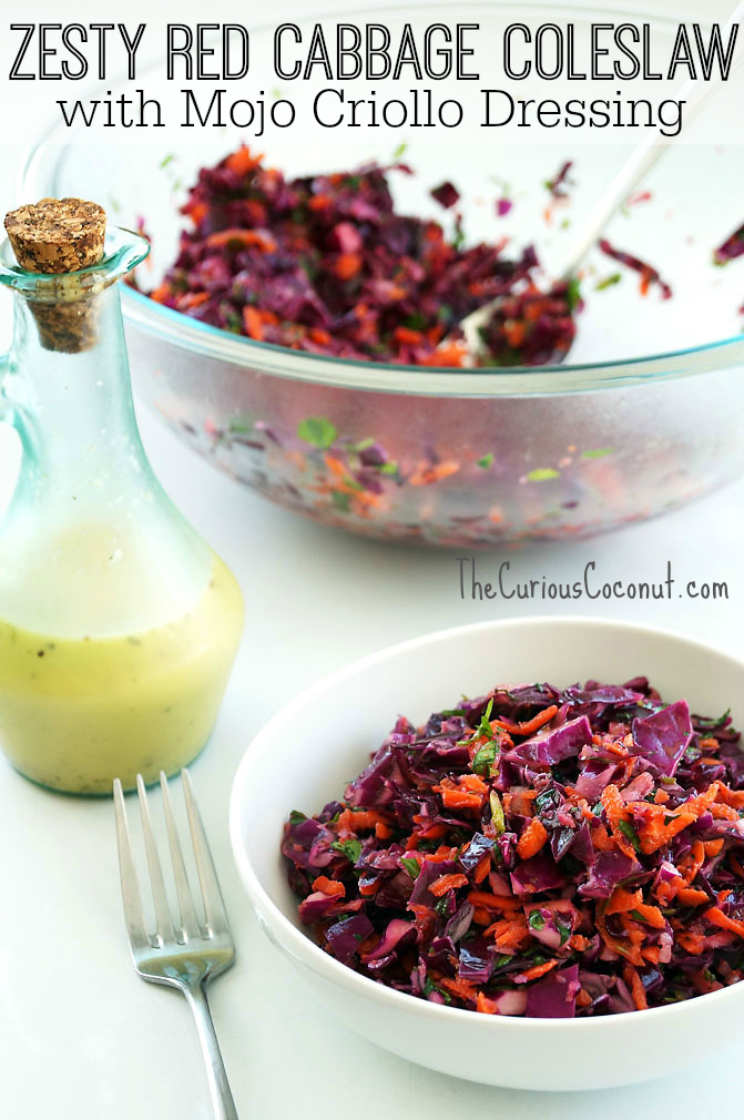 Zesty Mojo Criollo Coleslaw #aipdiet #eggfree ::: TheCuriousCoconut.com