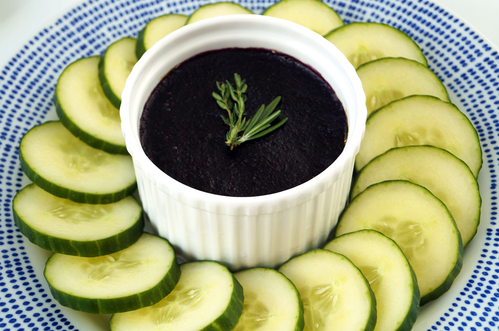 #autoimmunepaleo beef liver pate with cucumber slices 
