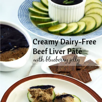 Rich & Creamy Dairy-Free Beef Liver Pâté With Blueberry Jelly