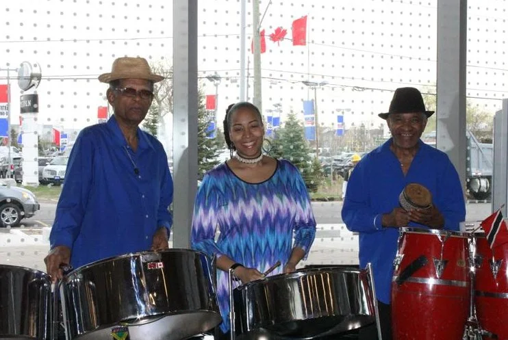   Pan Am Torch Relay Celebrations!&nbsp;Another great day of    # steelpan      @ cityofmarkham  's Pan Am Centre! Love performing w/ Legendary    # PanManPat   &amp; Jeff    @ TO2015     