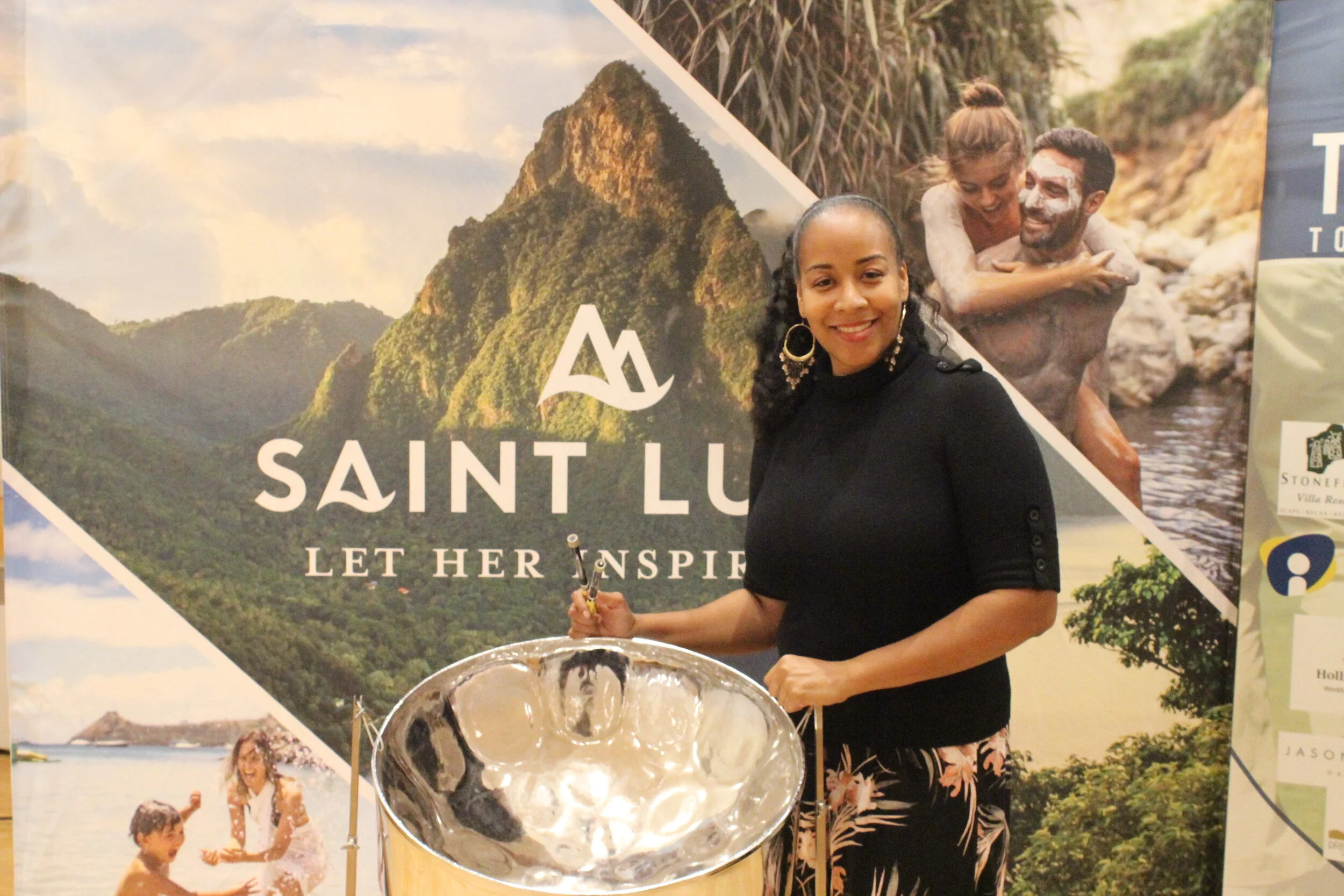 Suzette Vidale performs on the steelpan at the annual Frank Forde Golf Tournament