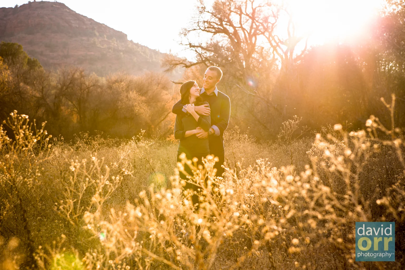 Sammie and Justin's Sedona, AZ Engagement Session portraits