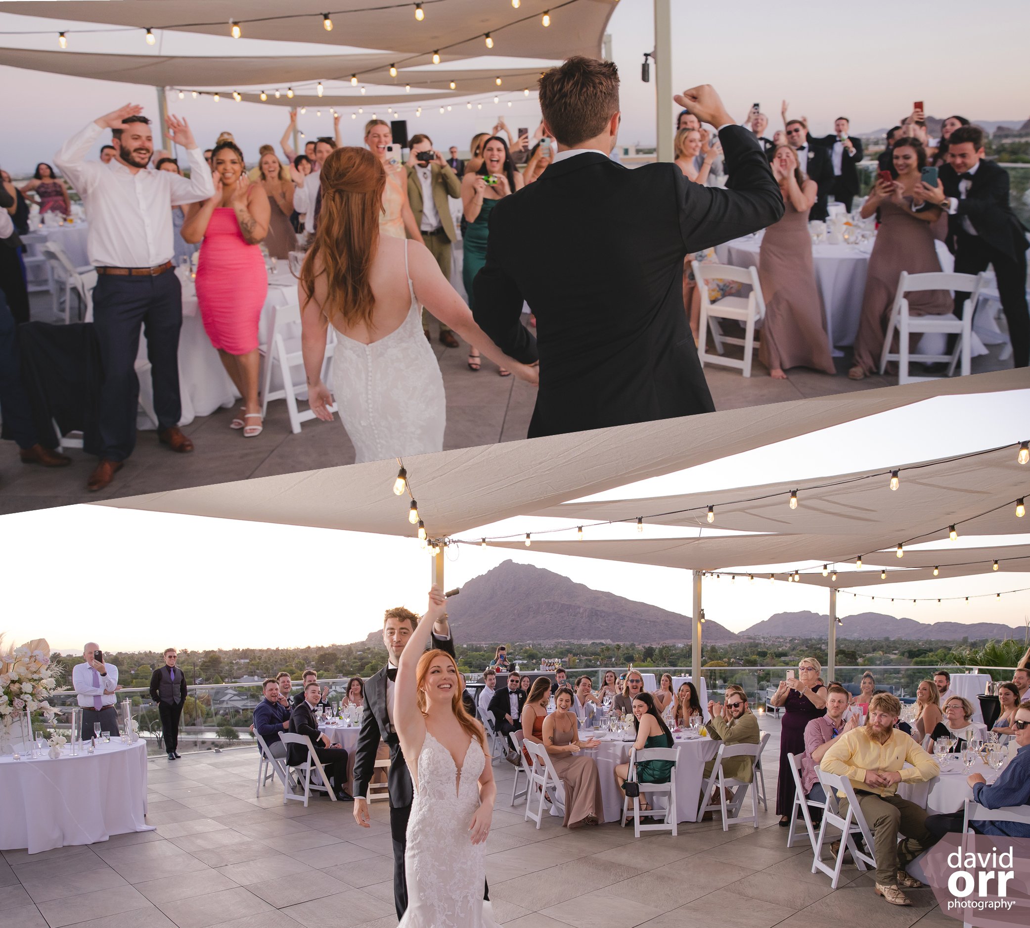 Scottsdale rooftop wedding reception event