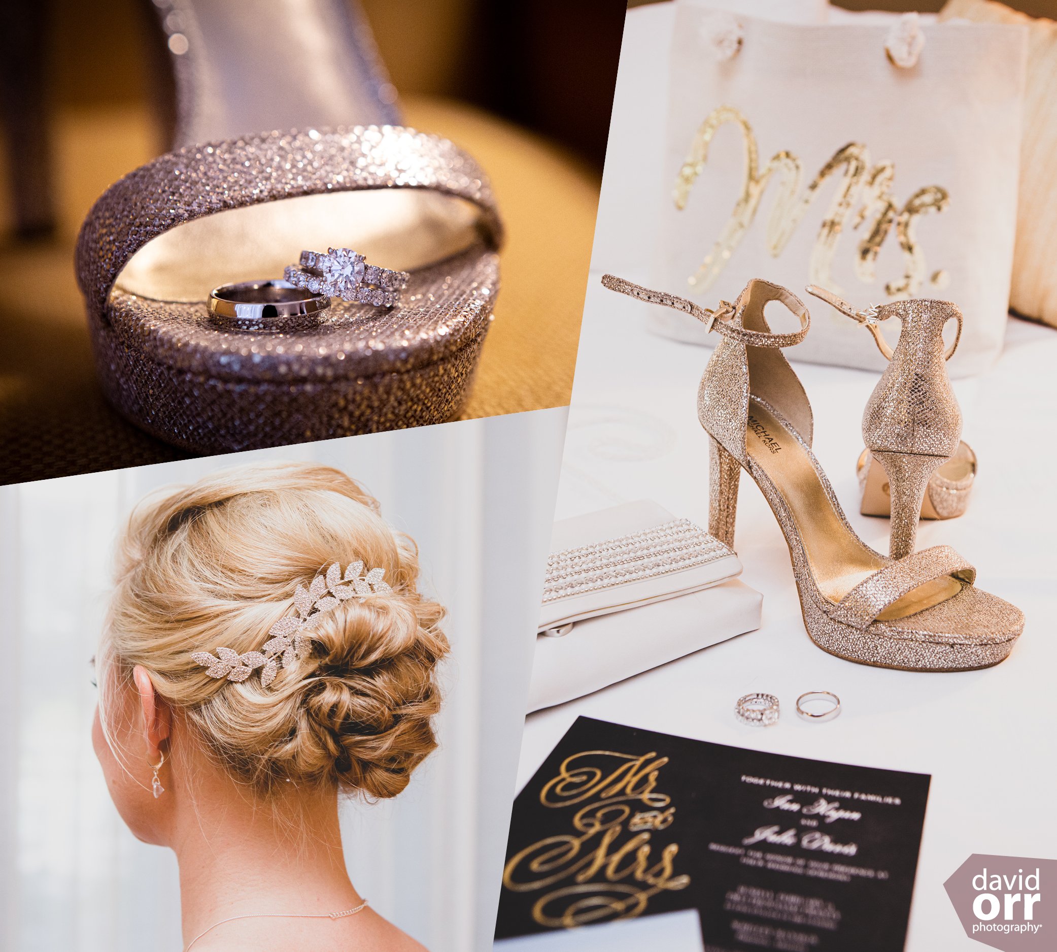 Silver and Gold sparkle at Biltmore Wedding Day