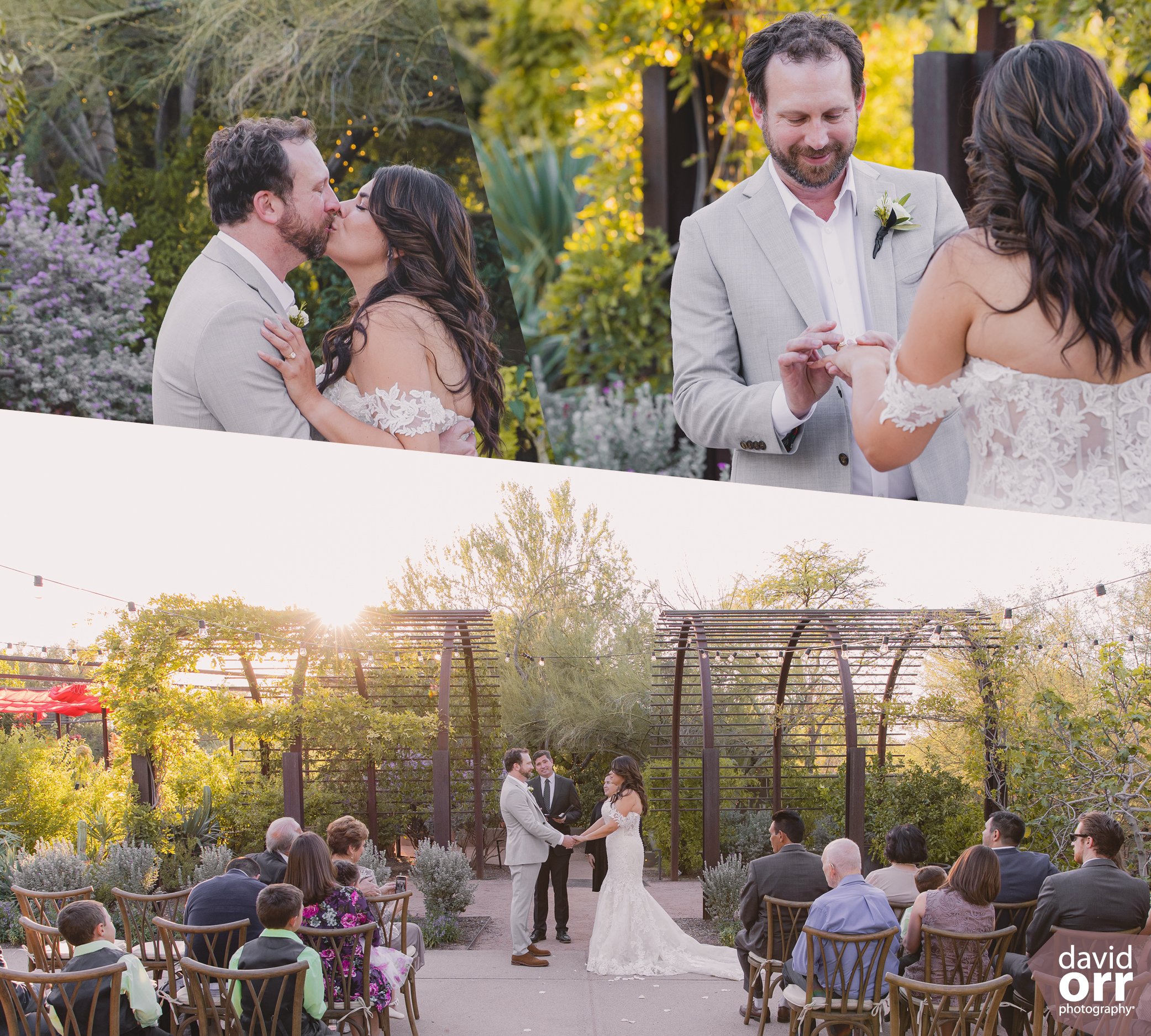 Wedding in the Arizona Desert garden oasis