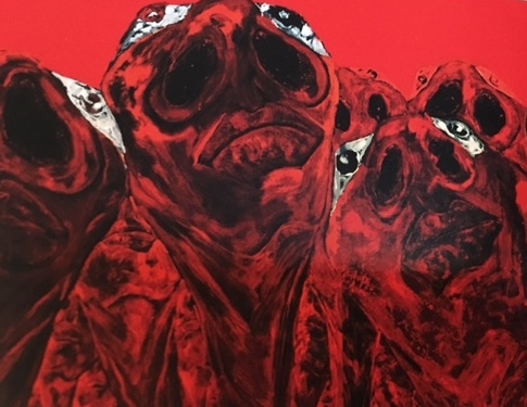 Winners by Dinh Quan (2008) – Lacquer on wood, 180 x 480cm 