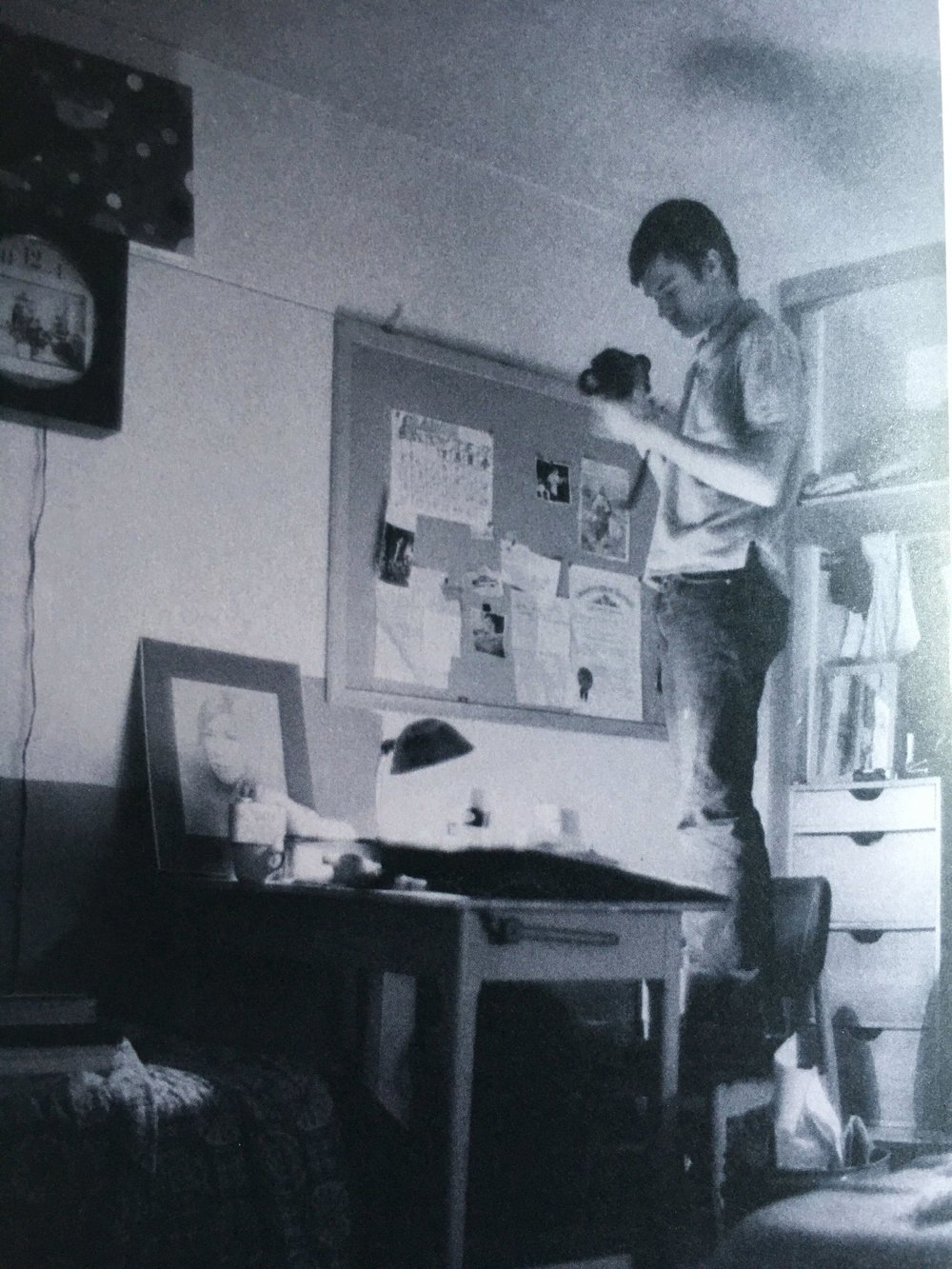 A young Gus Van Sant taking a photo (Copy)