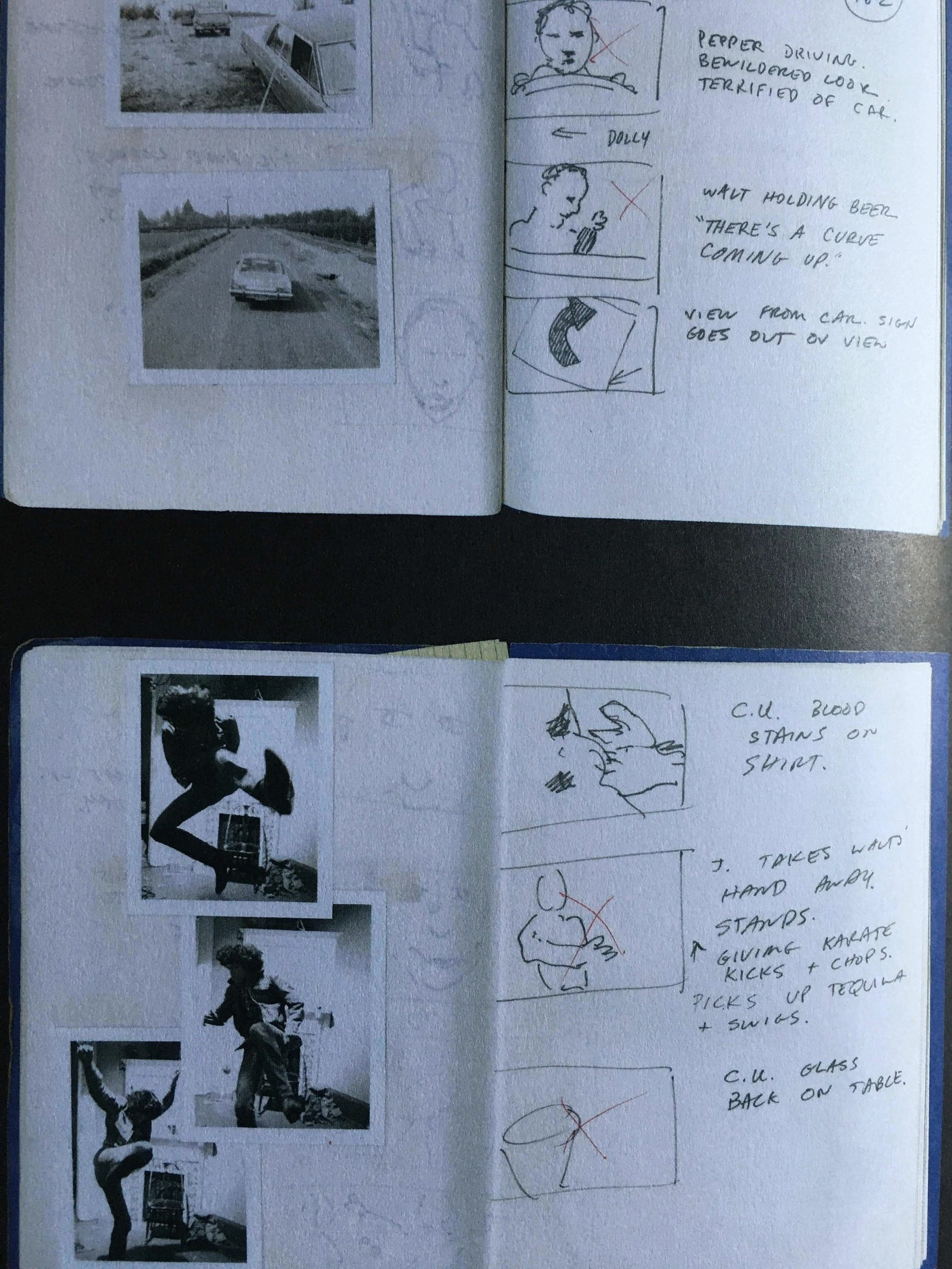 Storyboards from Gus Van Sant first film Mala Noche