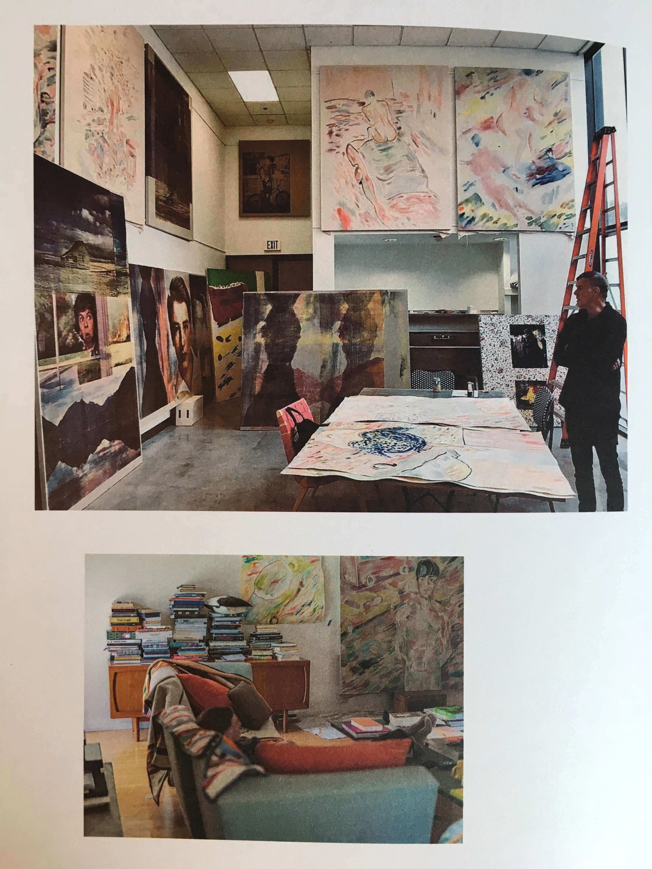 Gus Van Sant in his art studio