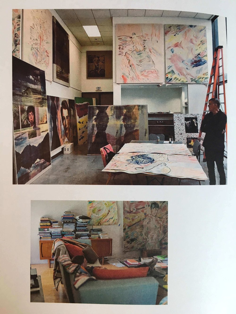 Gus Van Sant in his art studio (Copy)