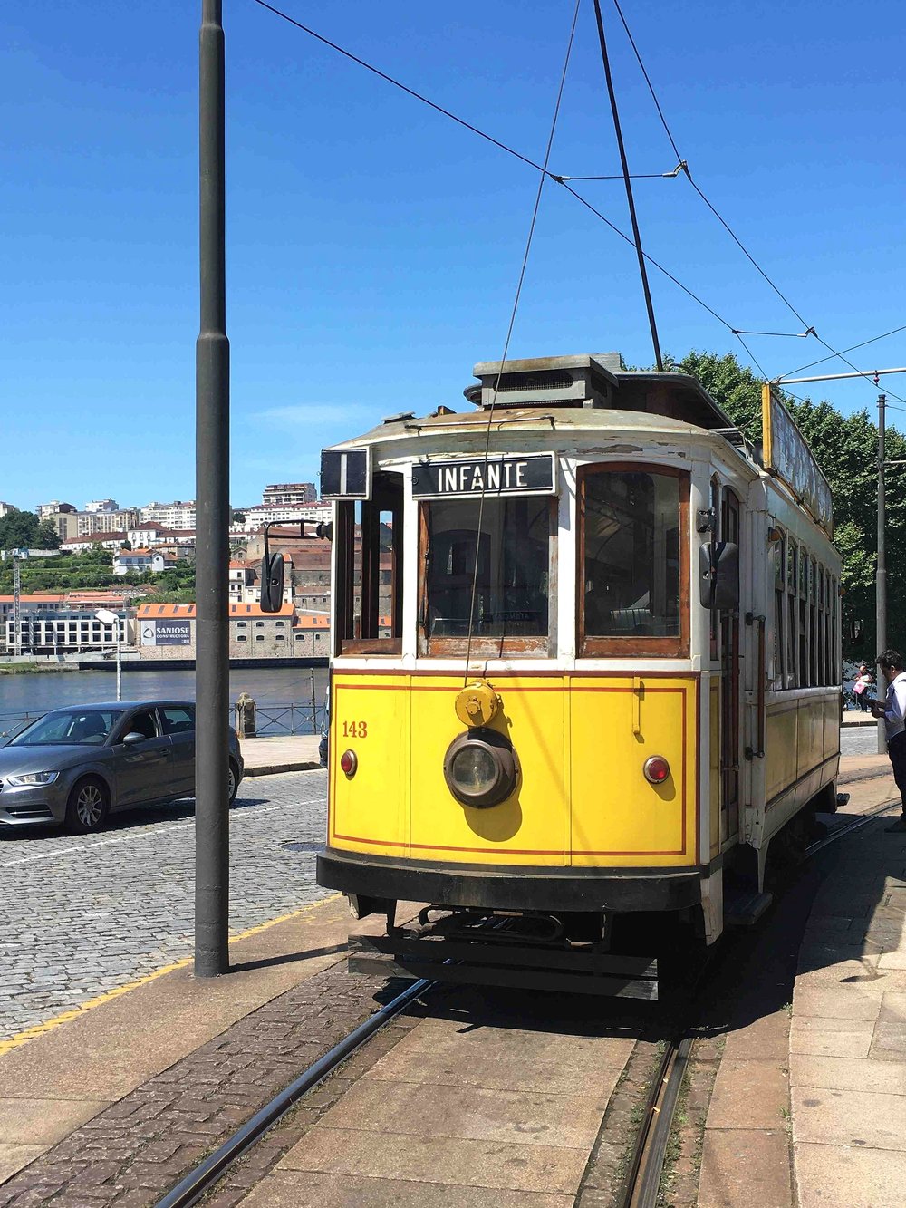 Linha 1 tram from central Porto to the beaches at Foz