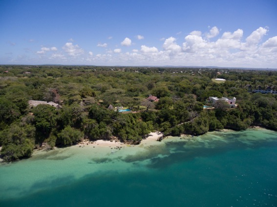 View of Creek View House from above Kilifi Creek