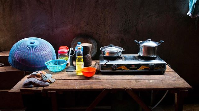 The kitchen at our guest house in Banlung Cambodia.  #JSphoto #Adventure #Discover #Explore #Cambodia #motorbiketrip #Banlung #NatGeo #backpacker #color #kitchen #photography #Nikon #nikon1j5 #followme #travel