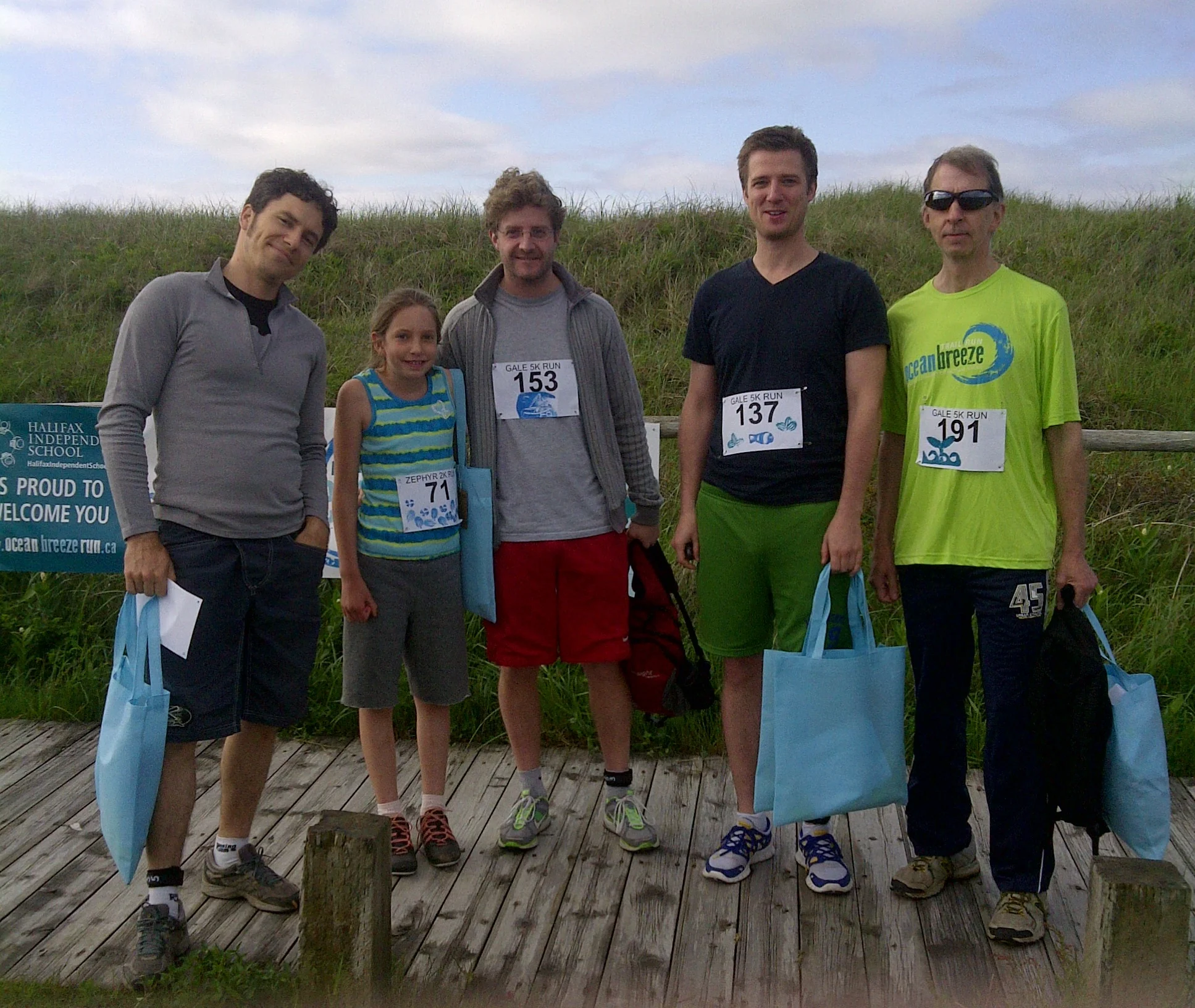 (L-R) David Gallaugher, Lil Corson, Tyler Field, Ian Campbell, Keith Robertson