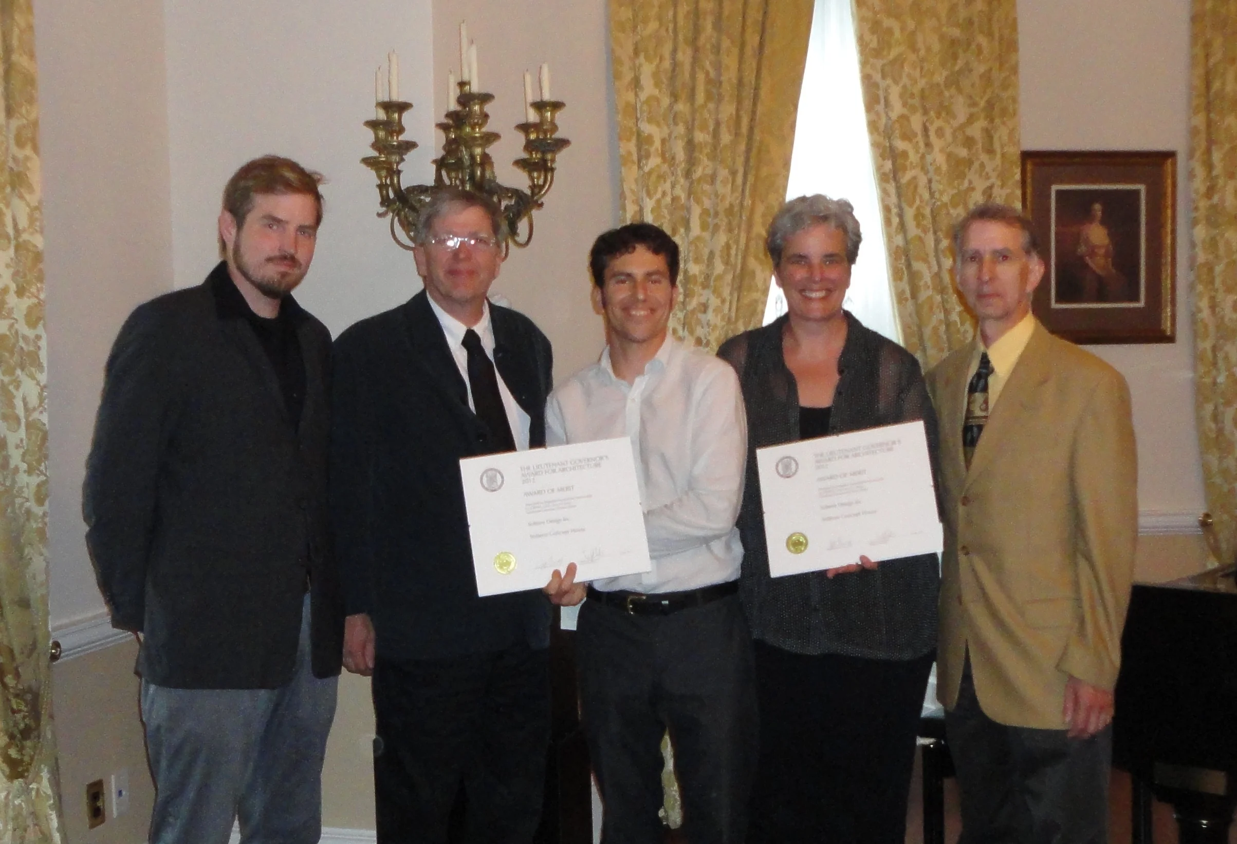 L-R: Jordan Willett , Michael Gorman, David Gallaugher , Jen Corson , Keith Robertson