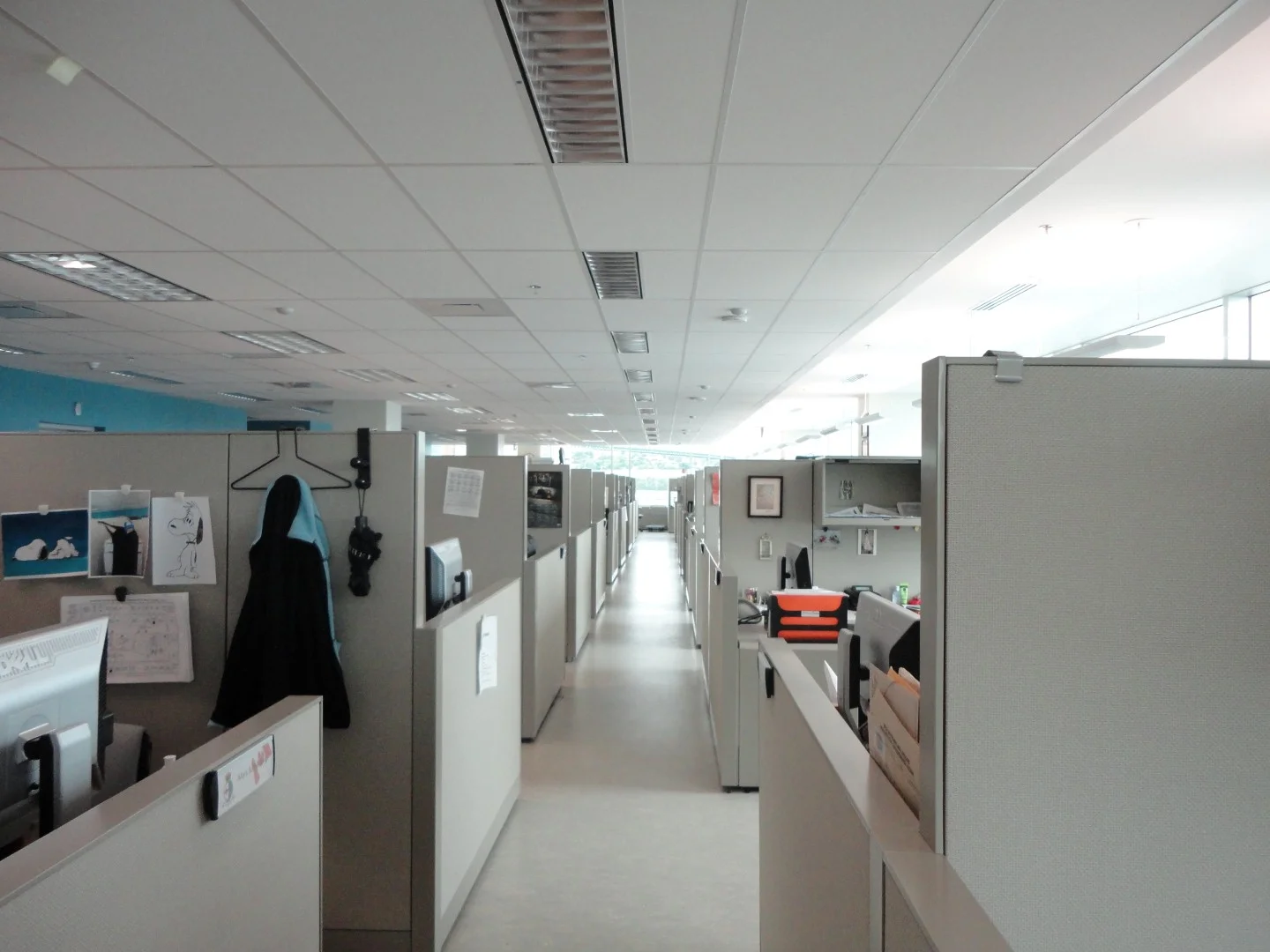 Work stations with natural daylighting and views to the outdoors.