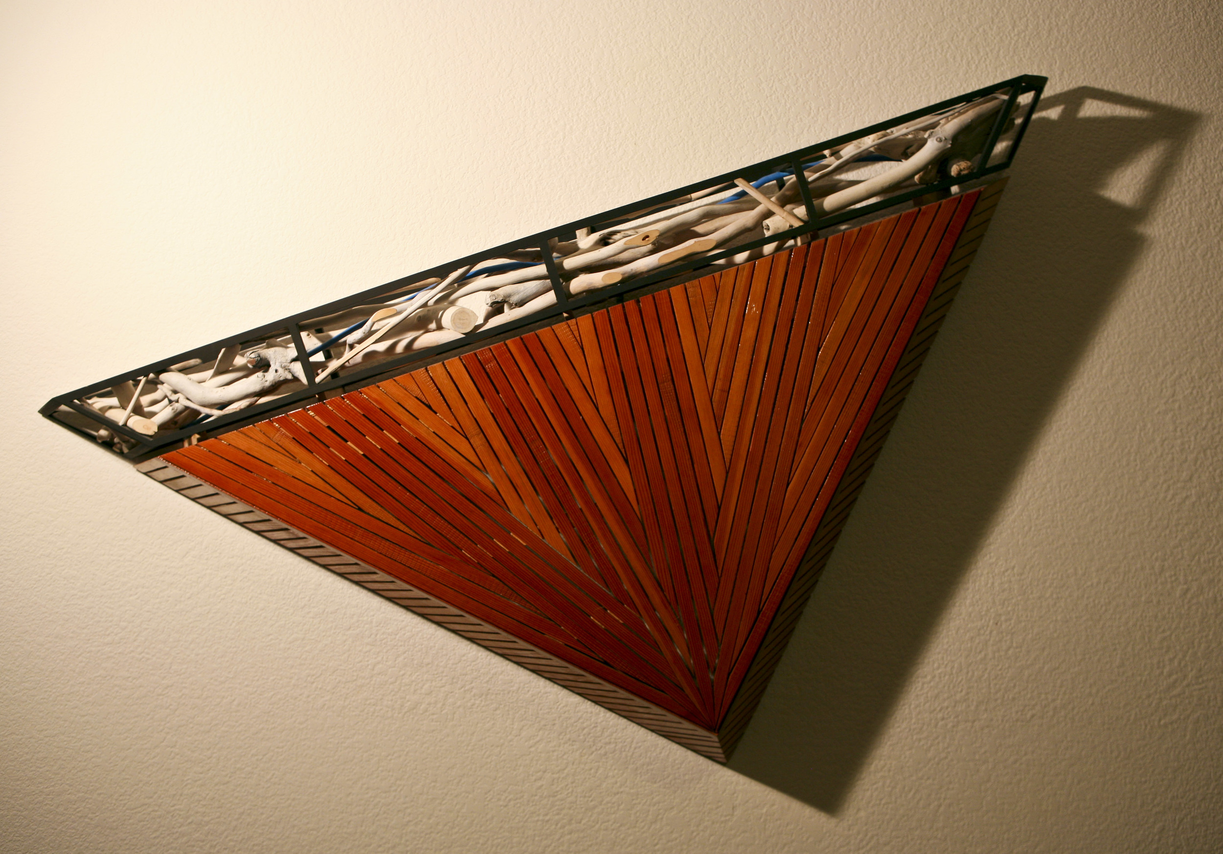 Wood wall sculpture