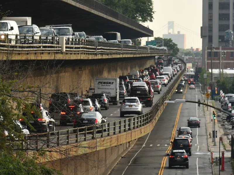 Photo: The Brooklyn Heights Promenade sits atop the Brooklyn-Queens Expressway on a triple-cantilever structure. Erik Pendzich/Shutterstock. Read Article