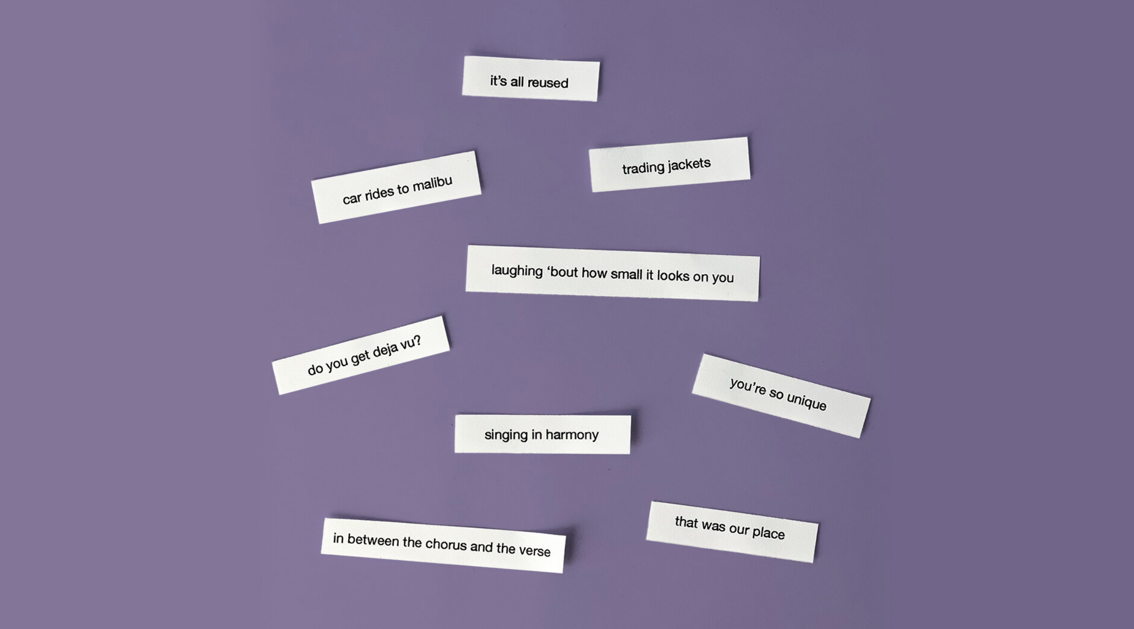 Olivia Rodrigo Lyric Reveal