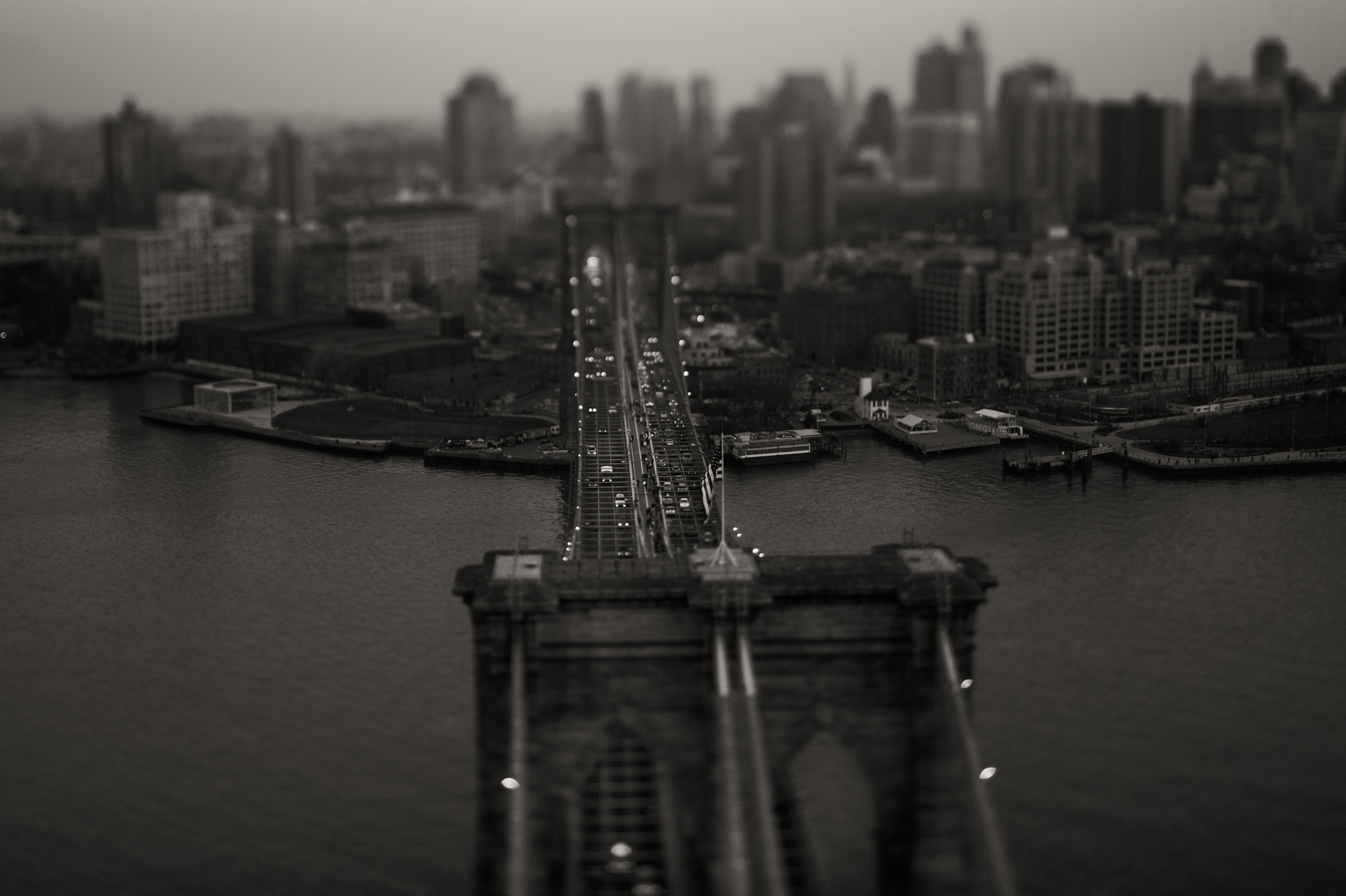 Above the Brooklyn Bridge