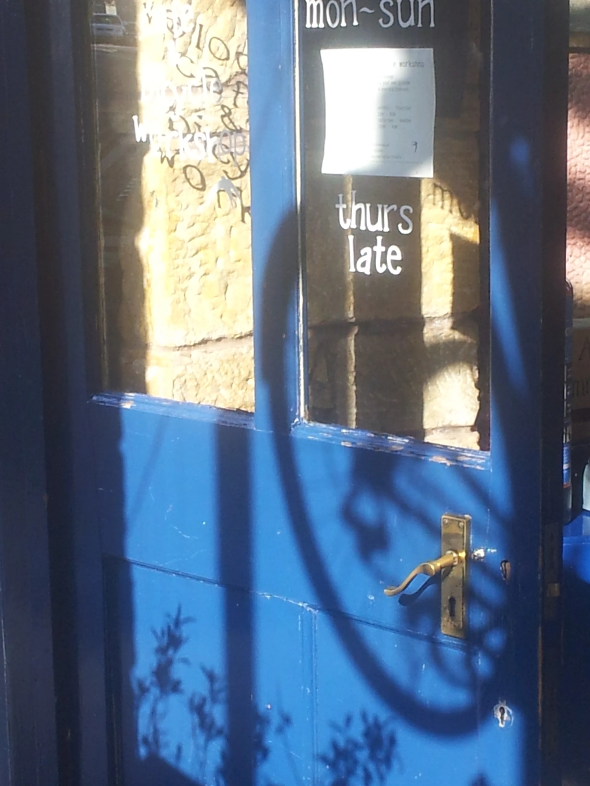 shadows on the door