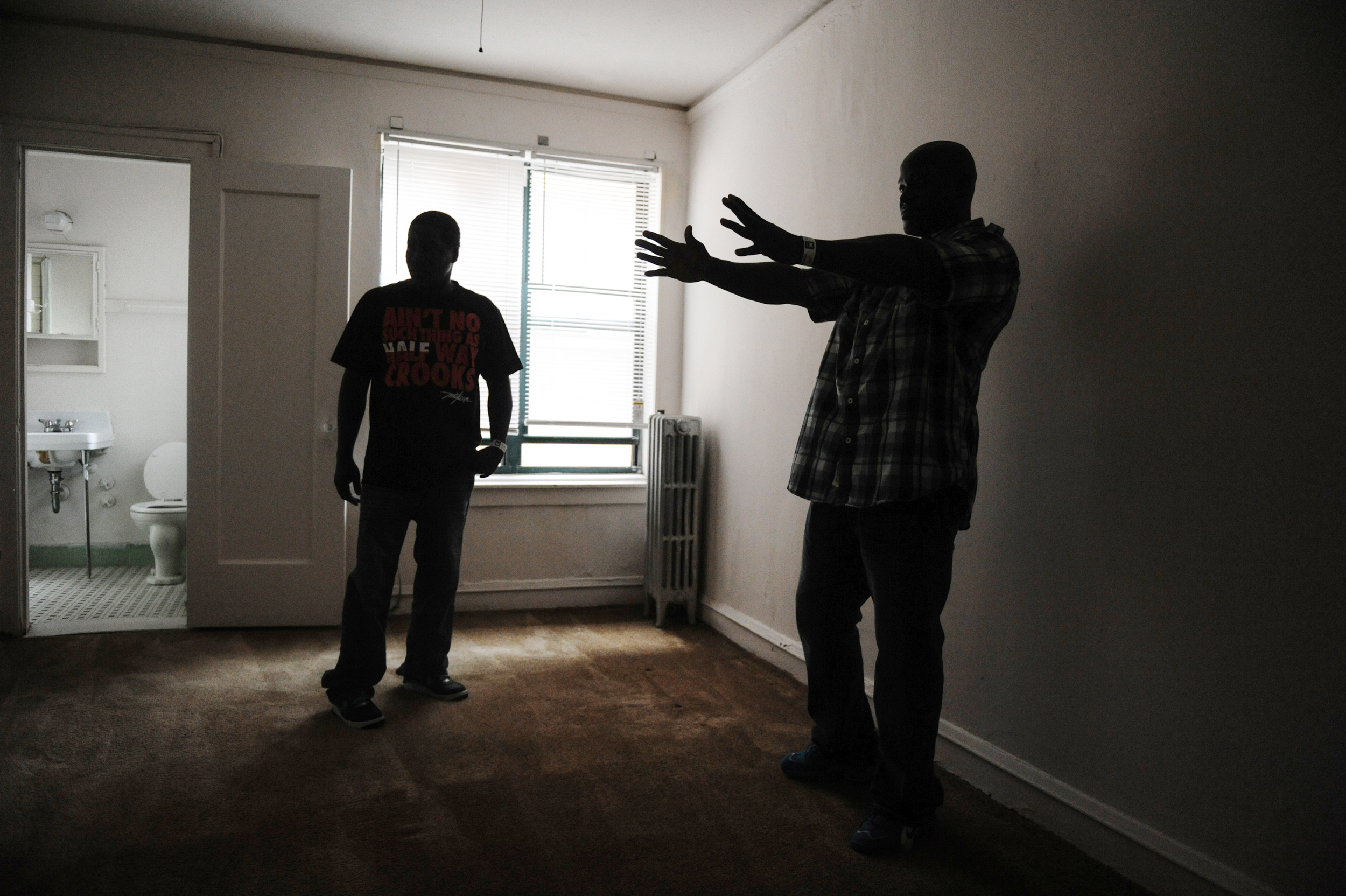  Though he hasn’t signed the lease yet, Daniel tells David how he is going to decorate his room in their new Evanston apartment. An anonymous benefactor is paying their rent for six months in order to help them move out of the dangerous South Side ne