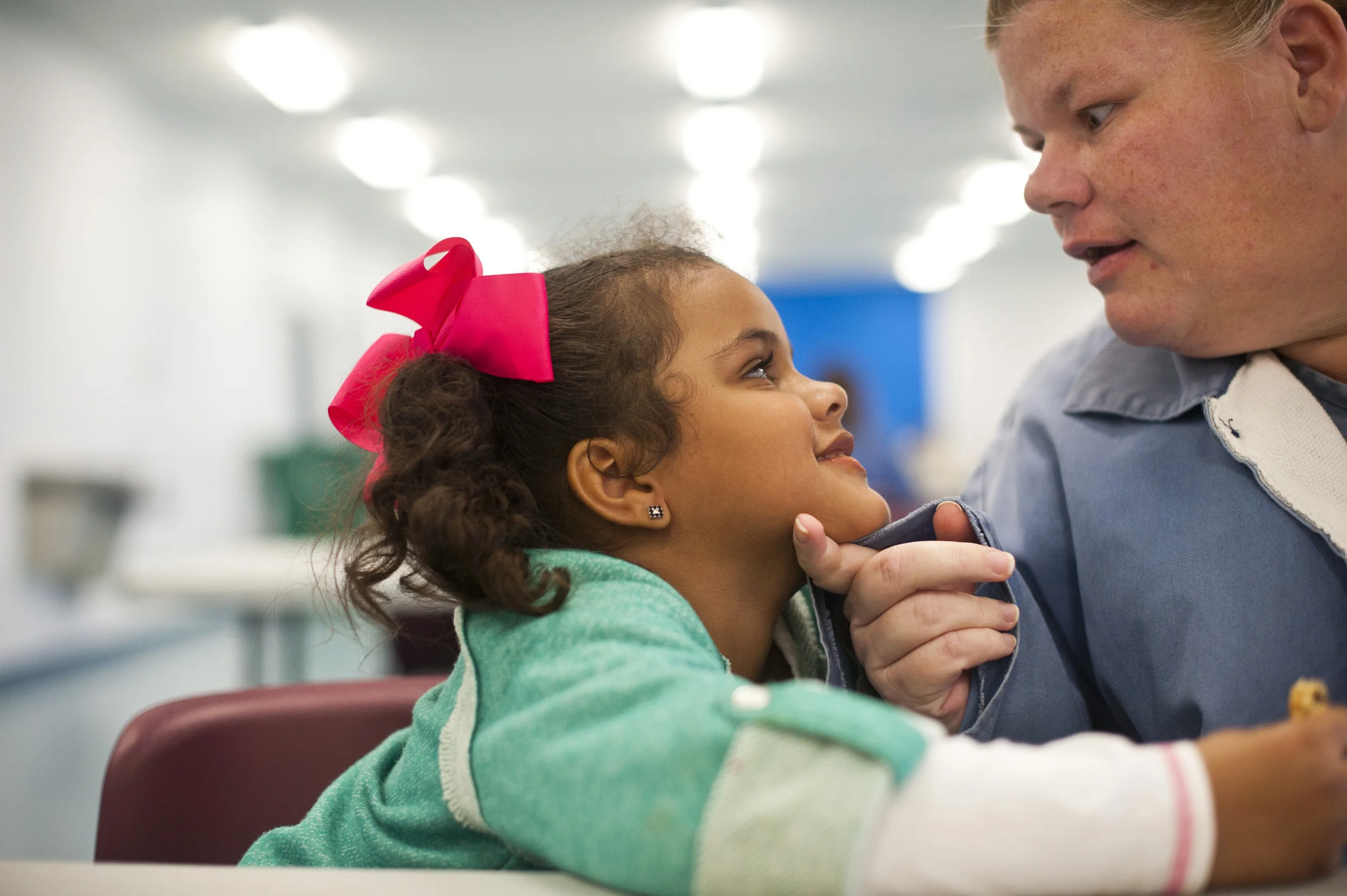  Nevaeh asks her mom to color with her during visitation hours.&nbsp; Frustrated with Nevaeh's incessant pleading for affection and unsure of how to react, Nichole scolds Nevaeh.  "I'm just letting mom surface," Mary said.&nbsp; "When we go to visit,