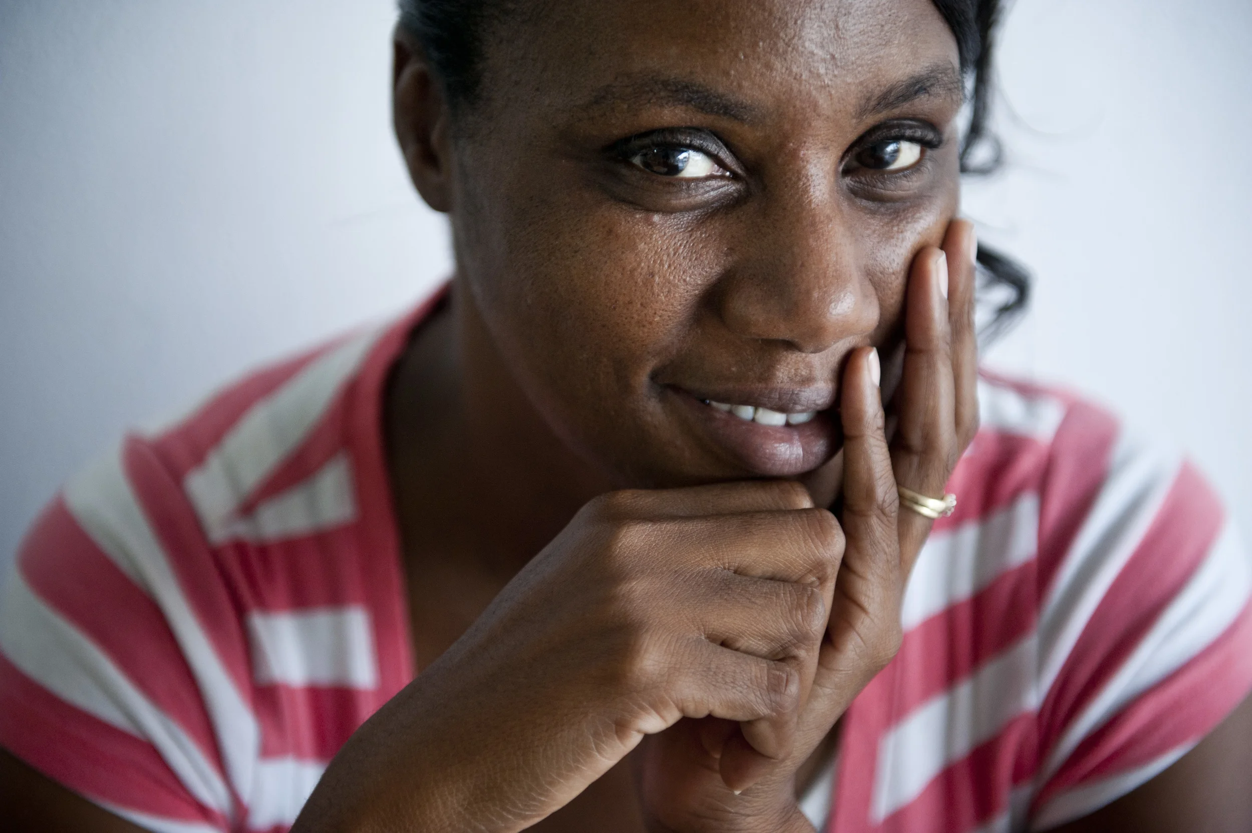  Melissa Thompson, the teacher at Vision Education Center, a non-profit summer learning and feeding program, poses for a portrait in her classroom in Dillon, S.C. on Monday July 28, 2014. &nbsp;She attended J.V. Martin and Dillon High School. &nbsp;T