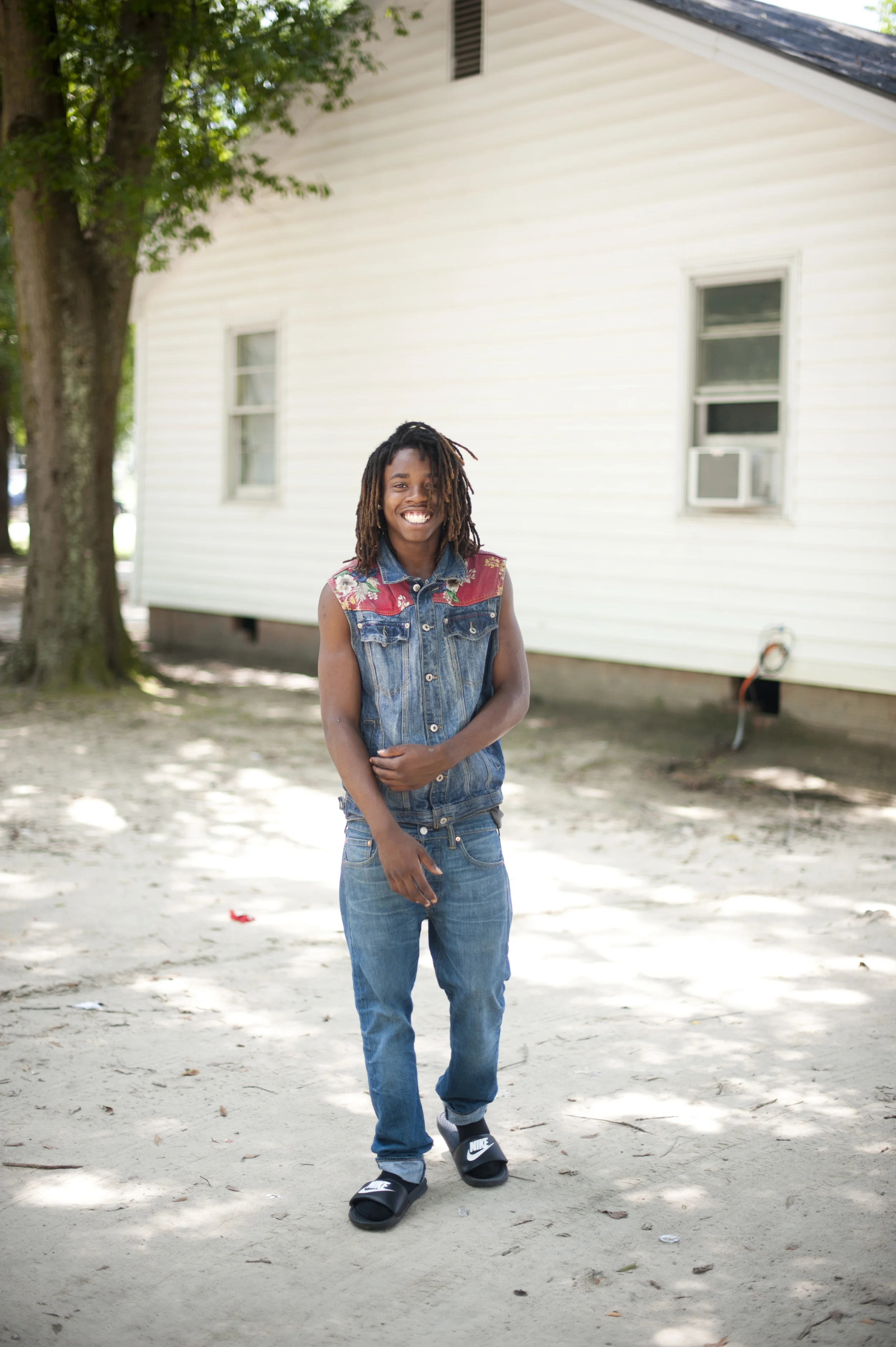  Dillon High School student Kory Warren, 15, stands for a portrait in Dillon, S.C. on Saturday July 12, 2014.&nbsp; 