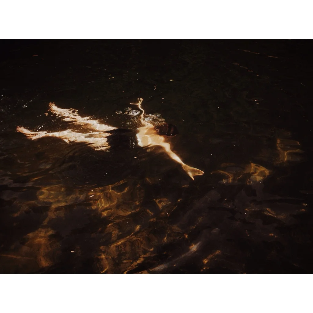  Puja and the snowmelt.  Yosemite National Park, CA. 