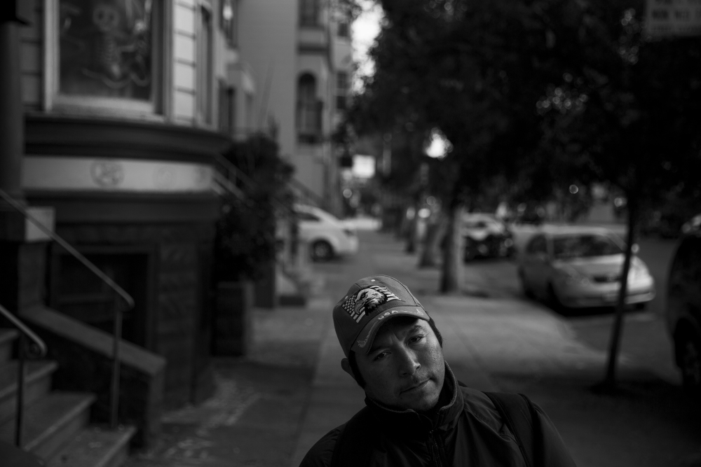 Roberto Mendez Cruz stands for a portrait in the Mission neighborhood of San Francisco, Calif. on June 2, 2015. Cruz is a roofer and carpenter who often works in the Mission, but cannot afford to live there. "San Francisco is super expensive," he said. "I did not realize coming from Los Angeles."