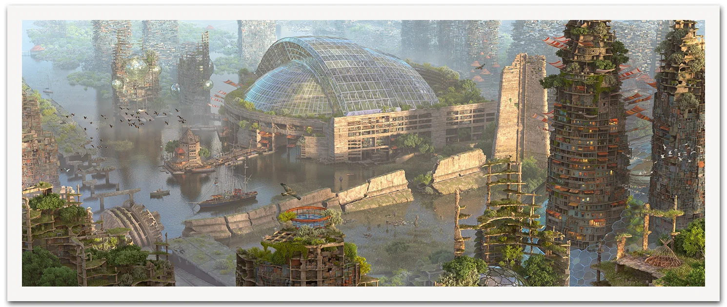 Original Version - 36 x 14 inches (with additional 1" border for a total of 38 x 16 inches)