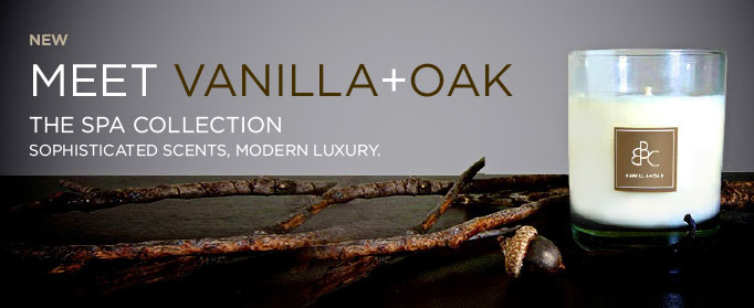 Photography and colors were clean and simple. Typeface: Gotham. Advertising for the Spa Candle collection had this feel. More sophisticated and modern, with accessible luxury.