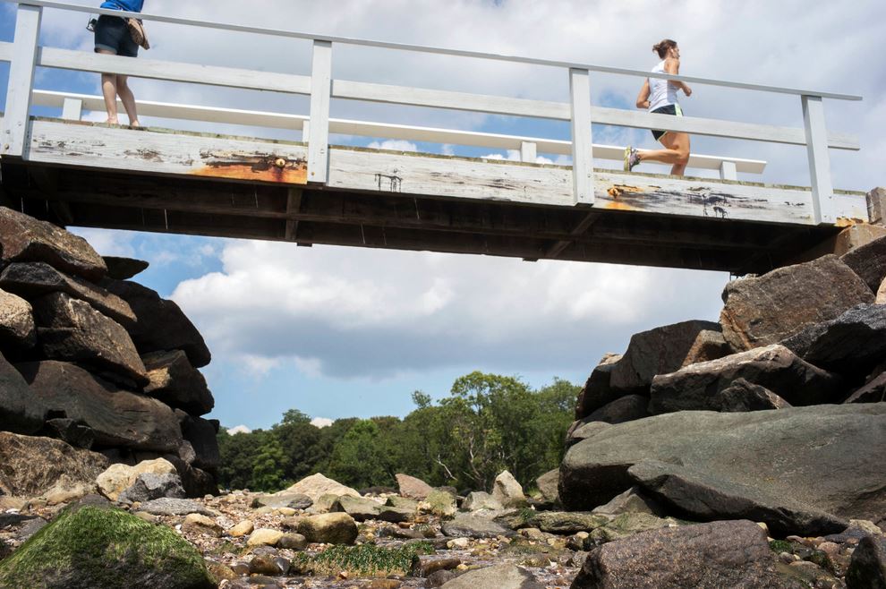 Hiking, fishing, sailing and swimming are among the diversions available in Greenwich Point Park.