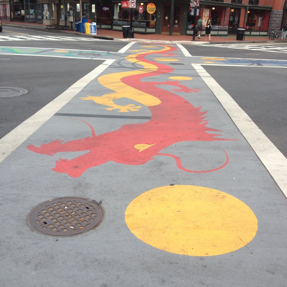 Chinatown Dragon Crosswalk