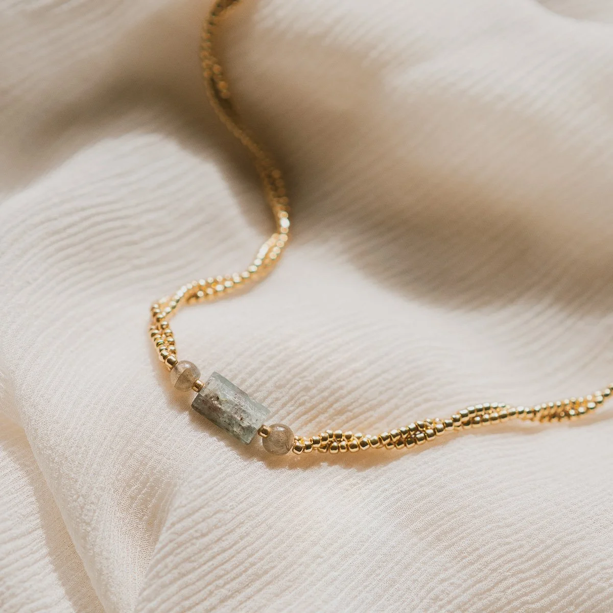 Carnelian & Sunstone necklace