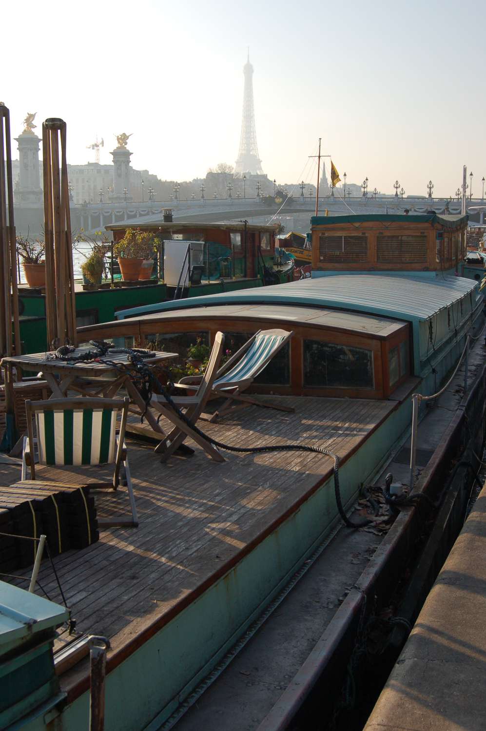 Houseboat, River Seine, Paris