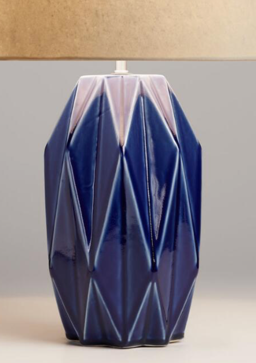 This lamp is from World Market and is $52 and has the same deep cobalt blue loveliness, with a subtle updated mid century vibe!