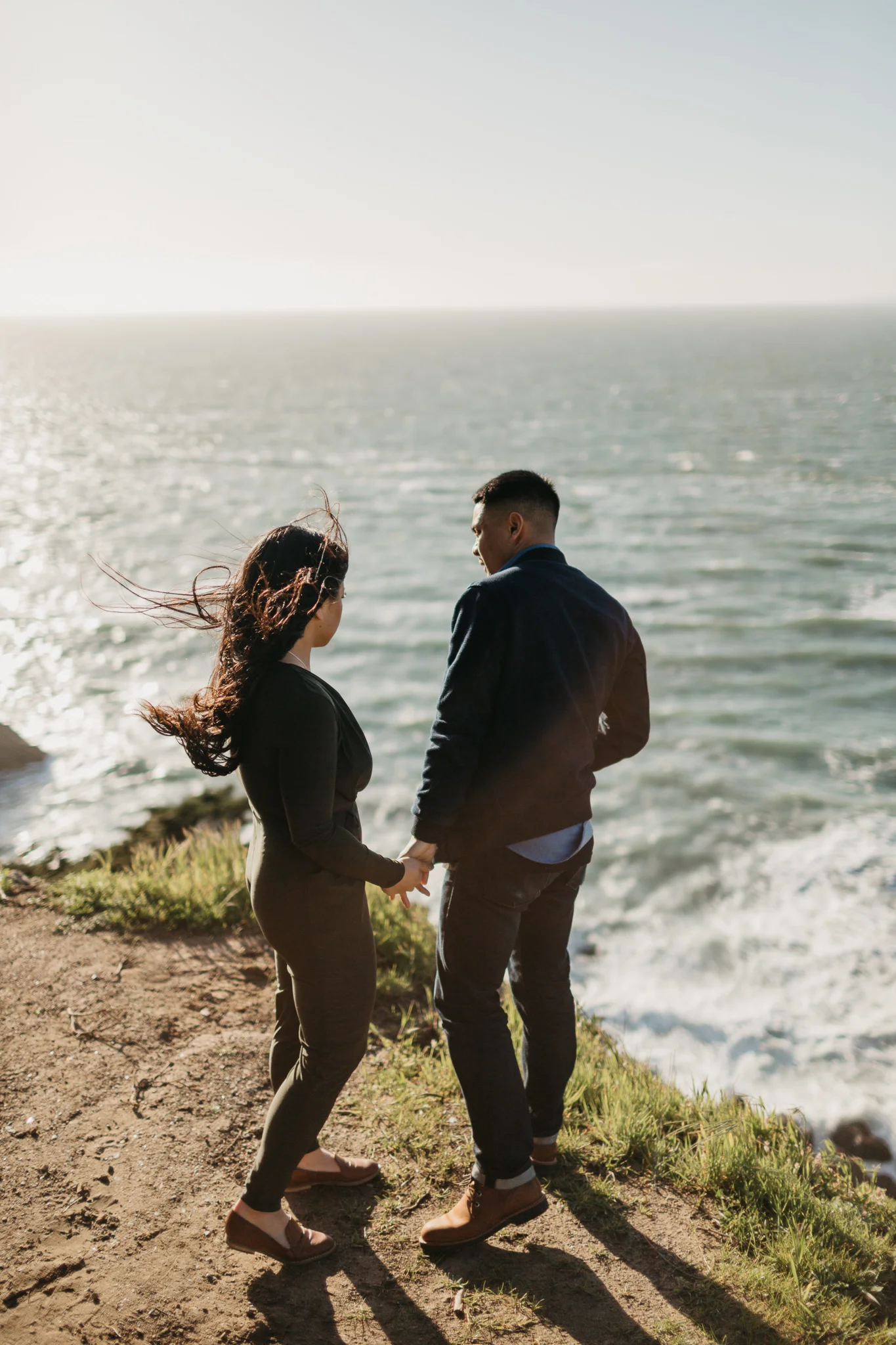 Lands End engagement session, Sutro baths engagement session, san francisco engagement session, west coast, ocean, sf, bay area photographer, melissa atle, northfern