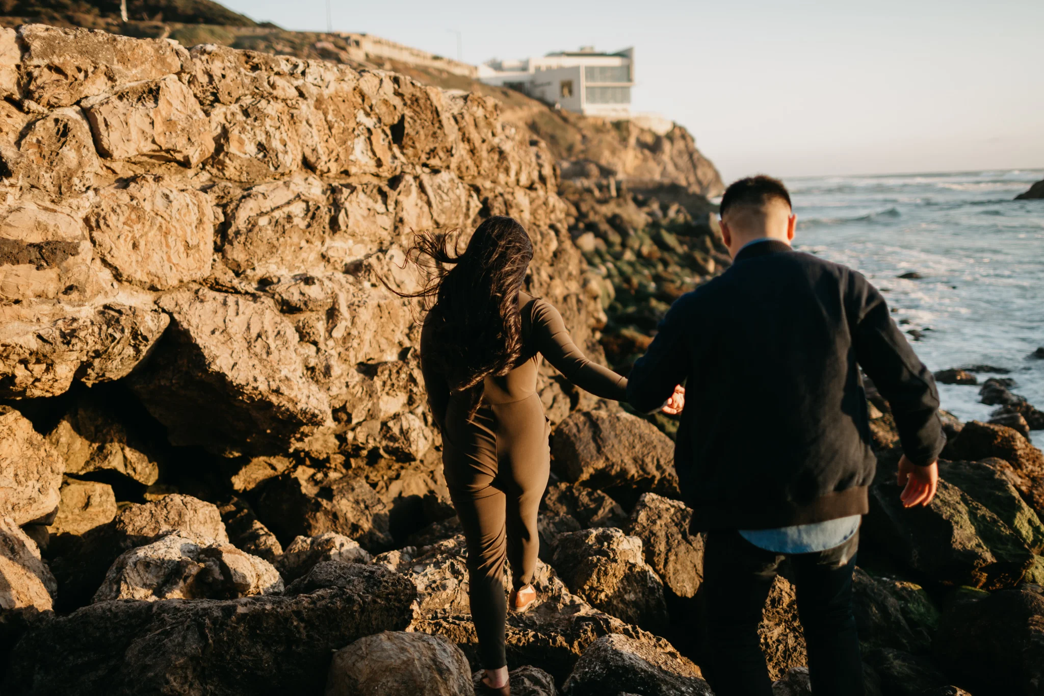 Lands End engagement session, Sutro baths engagement session, san francisco engagement session, west coast, ocean, sf, bay area photographer, melissa atle, northfern