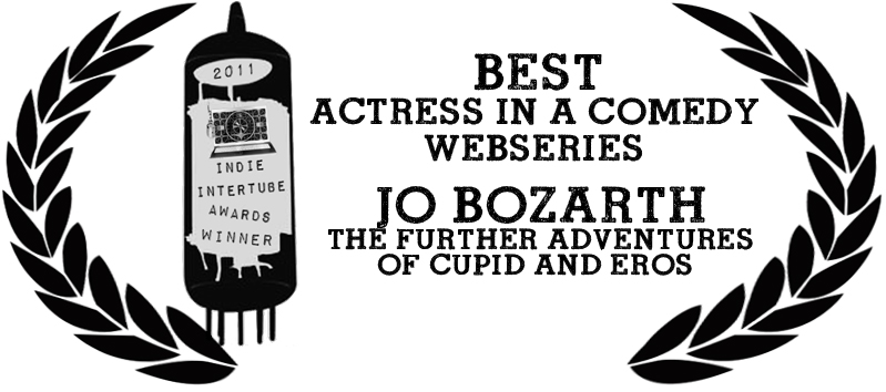 Jo Bozarth wins "Best Actress in a Comedy" at the 2nd Annual Indie Intertube Awards