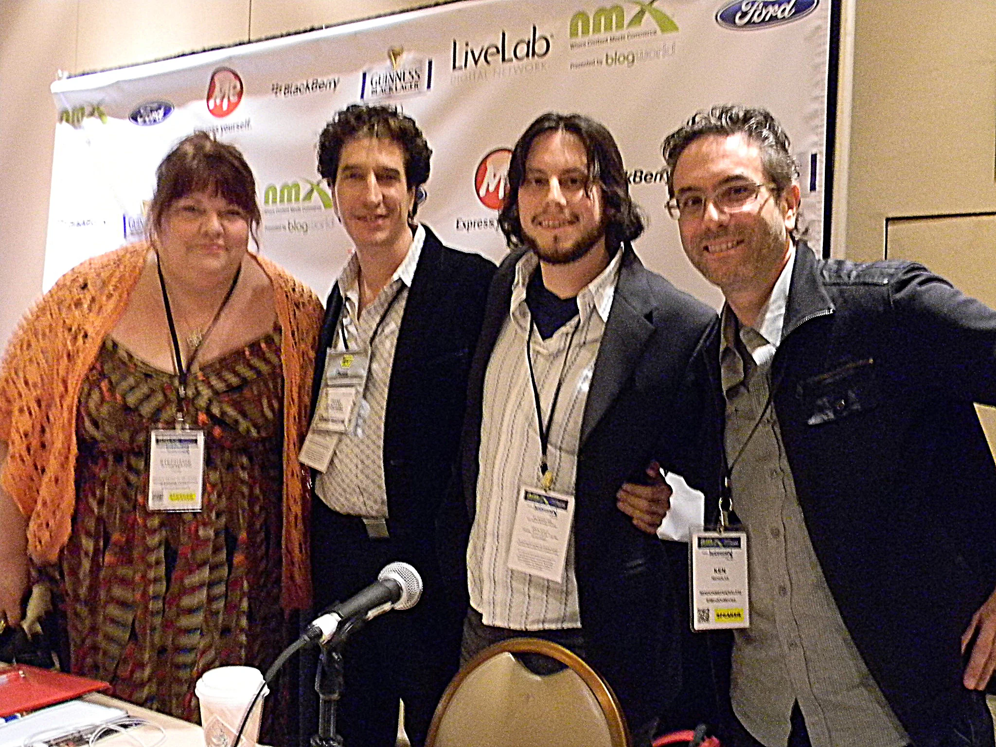 ​Stephanie Piche, Frank Chindamo, Avi Glijansky and Ken Nicholas at NMX 2013 in Las Vegas, NV